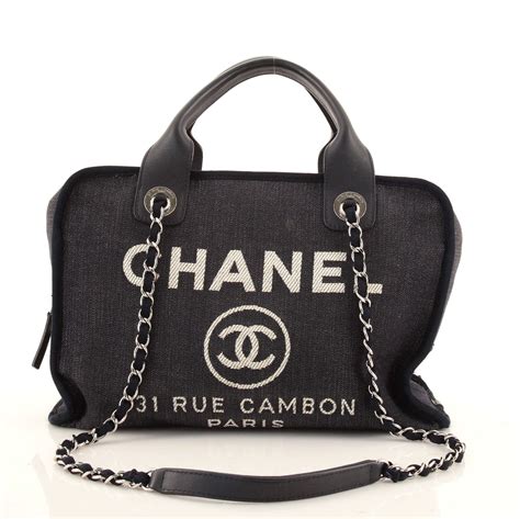 chanel deauville bowling bag